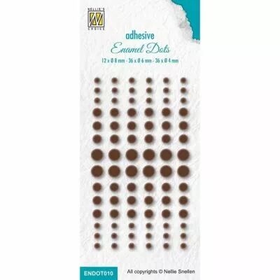 Enamel Dots 477C Brown