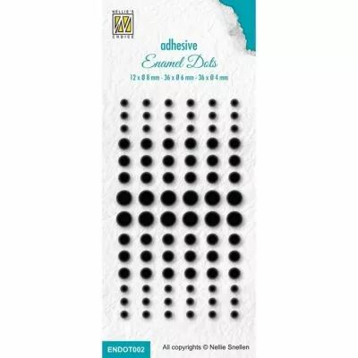 Enamel Dots Black
