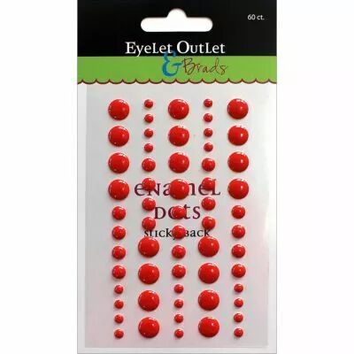 Enamel dots brillants - rouge