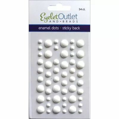 Enamel dots mats - Blanc