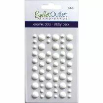 Enamel dots mats - Blanc