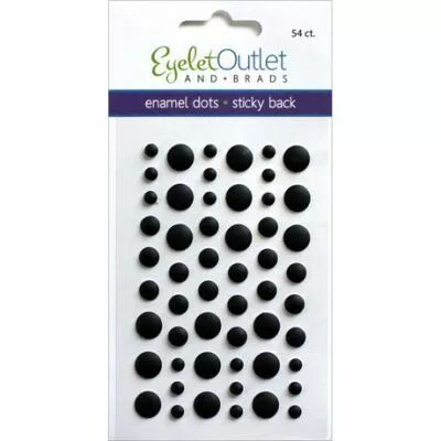 Enamel dots mats - Noir