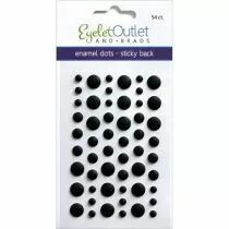 Enamel dots mats - Noir