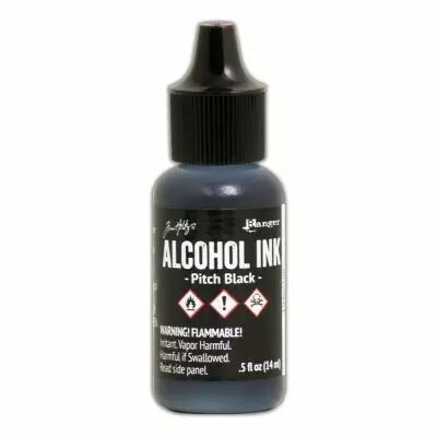 Encre � alcool Tim Holtz - pitch black