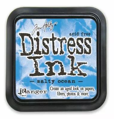 Encre Distress Ink bleu Salty ocean