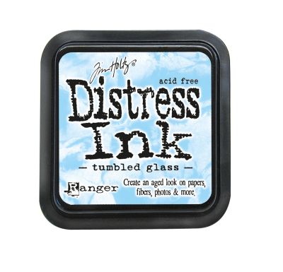 Encre Distress Ink bleu Tumbled glass
