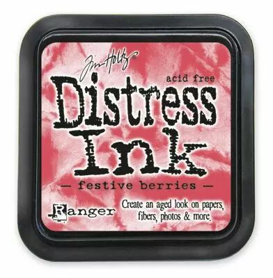 Encre Distress Ink rouge Festive berries