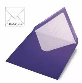 Enveloppe 14x14 cm, 90g, violet