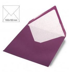 RH73178318 : Enveloppe 16x16 cm, 90g, purple velvet FEE DU SCRAP