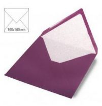 Enveloppe 16x16 cm, 90g, purple velvet