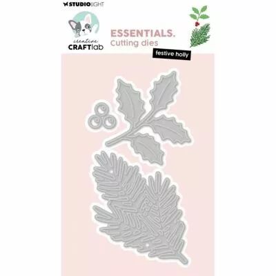 Essentials Cutting Die Festive holly