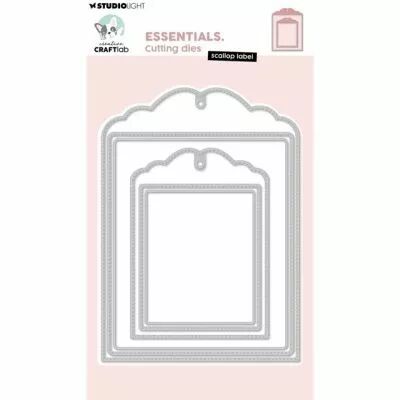 Essentials Cutting Die Scallop label