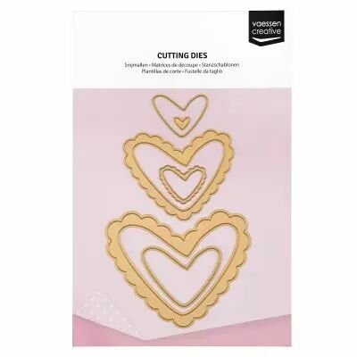 Essentials Cutting Dies Hearts 6pcs