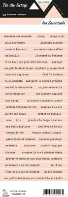 �tiquette les essentiels bande de mots saumon