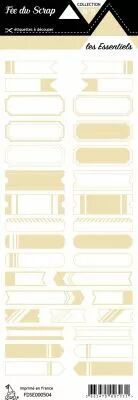�tiquette les essentiels tickets beige