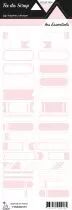 &eacute;tiquette les essentiels tickets rose pale