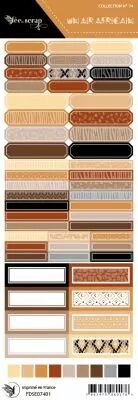 Etiquette un air africain  - �tiquettes rectangle