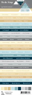 Etiquette un air breton - bandes de mots Bretagne lieux