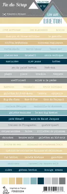 Etiquette un air breton - bandes de mots Bretagne