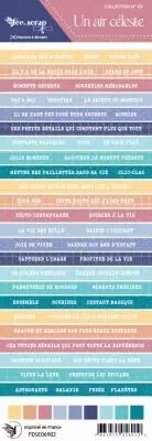 Etiquette un air c�leste - bandes de mots