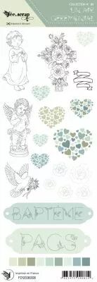 Etiquette un air c�r�monial  - illustrations bapt�me