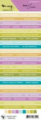 Etiquette un air corse - bande de mots basiques
