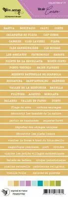 Etiquette un air corse - bande de mots corses