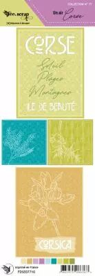 Etiquette un air corse - cartes de project life