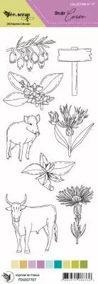 Etiquette un air corse - illustrations maquis