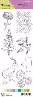 Etiquette un air corse - illustrations montagne