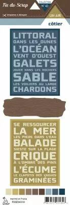 Etiquette un air c�tier - Cartes project life