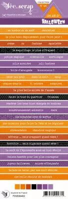 Etiquette un air d\'halloween - bande de mots