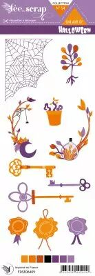 Etiquette un air d\'halloween - clefs du manoir