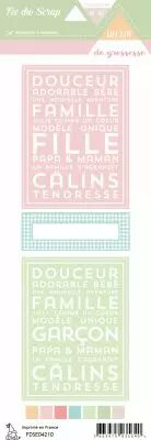 Etiquette un air de grossesse - Cartes project life fille gar�on