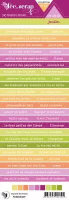 Etiquette un air de jardin - bande de mots