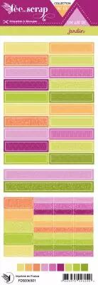 Etiquette un air de jardin - �tiquettes rectangle