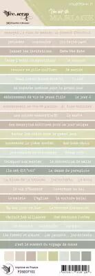 Etiquette un air de mariage - bandes de mots droits