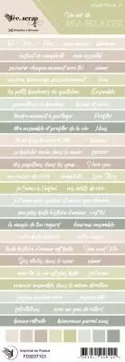 Etiquette un air de mariage - bandes de mots italiques