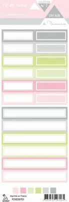 �tiquette Un air de naissance fille �tiquettes rectangles