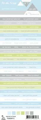 �tiquette Un air de naissance gar�on bandes de mots