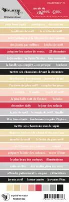 Etiquette un air de no�l  - bandes de mots