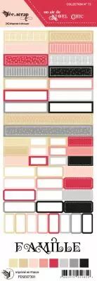 Etiquette un air de no�l  - �tiquettes rectangle