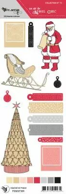 Etiquette un air de no�l  - illustrations sapin