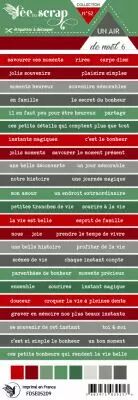 Etiquette un air de no�l - Bandes de mots 2