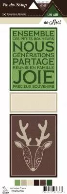 Etiquette un air de no�l - Cartes project life