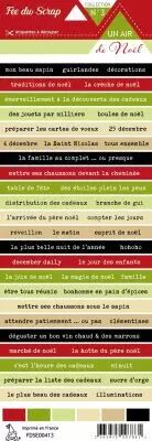 �tiquette un air de noel bandes de mots