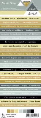�tiquette un air de noel bandes de mots