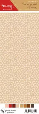 Etiquette un air de no�l canadien - houx - beige