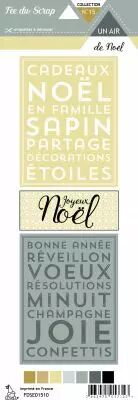 �tiquette un air de noel cartes project life