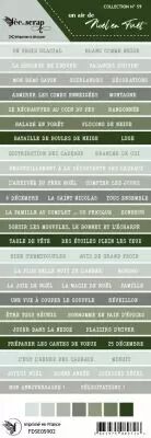 Etiquette un air de no�l en for�t - bandes de mots